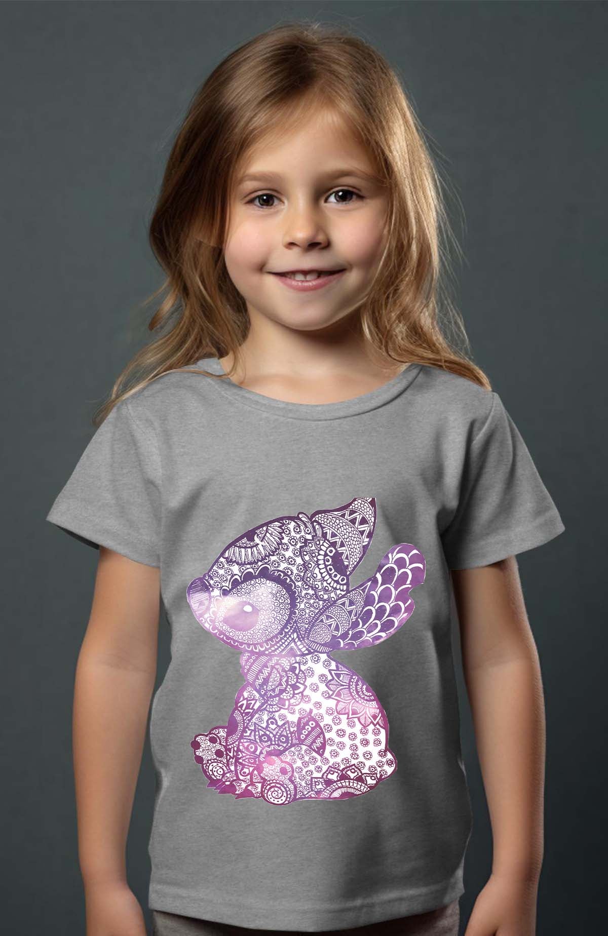 COULEUR:Gris|T-shirt Fille | Stitch magala Gris