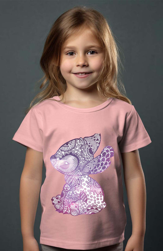 COULEUR:Rose|T-shirt Fille | Stitch magala Rose