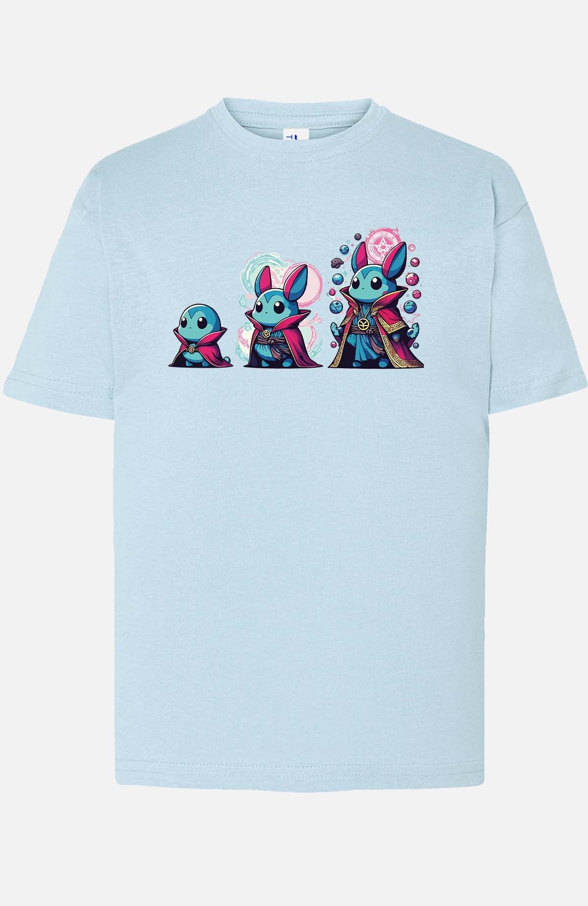 COULEUR:Bleu Ciel|T-shirt Garçon | Strange Poke Bleu Ciel