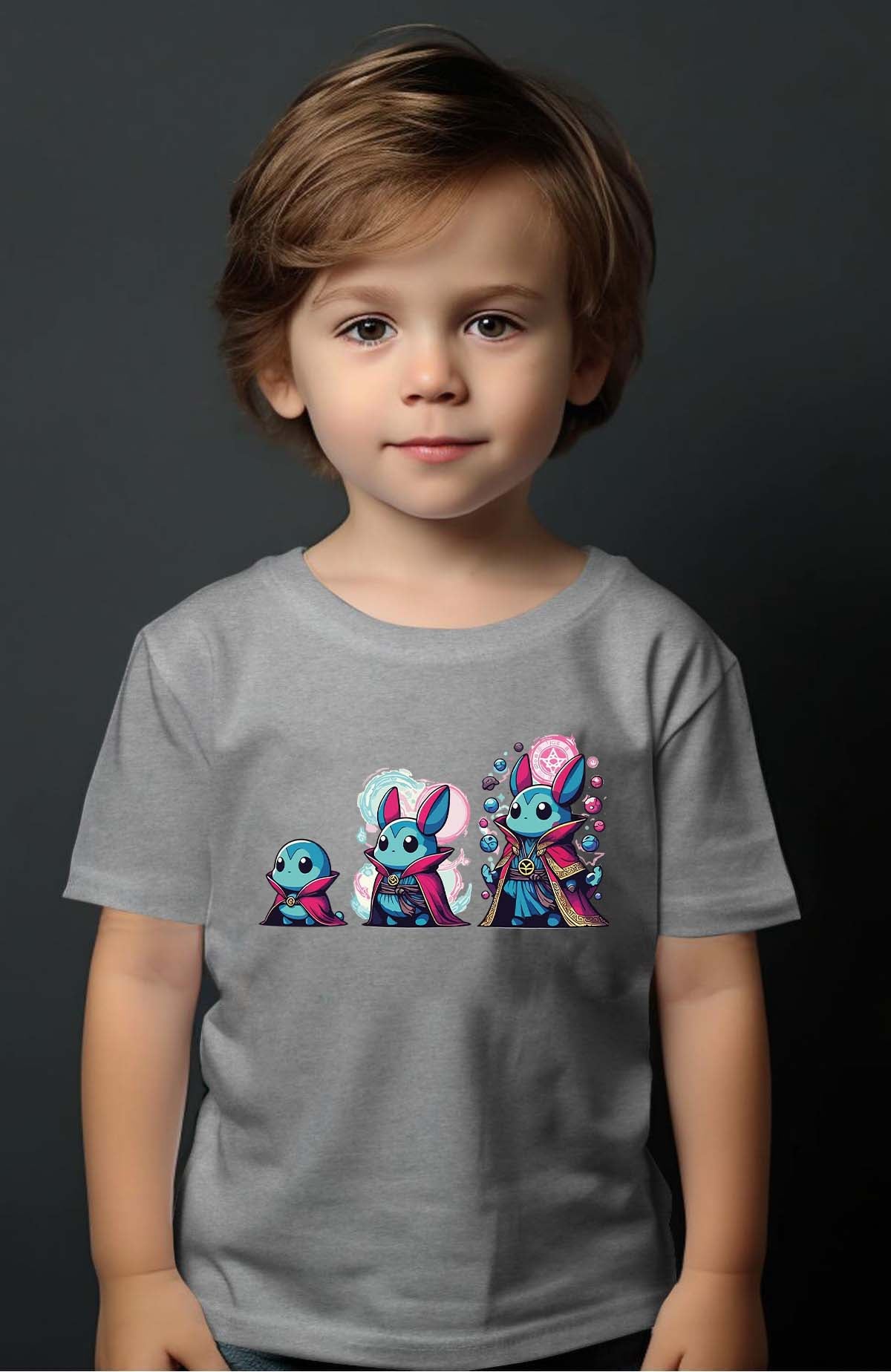 COULEUR:Gris|T-shirt Garçon | Strange Poke Gris