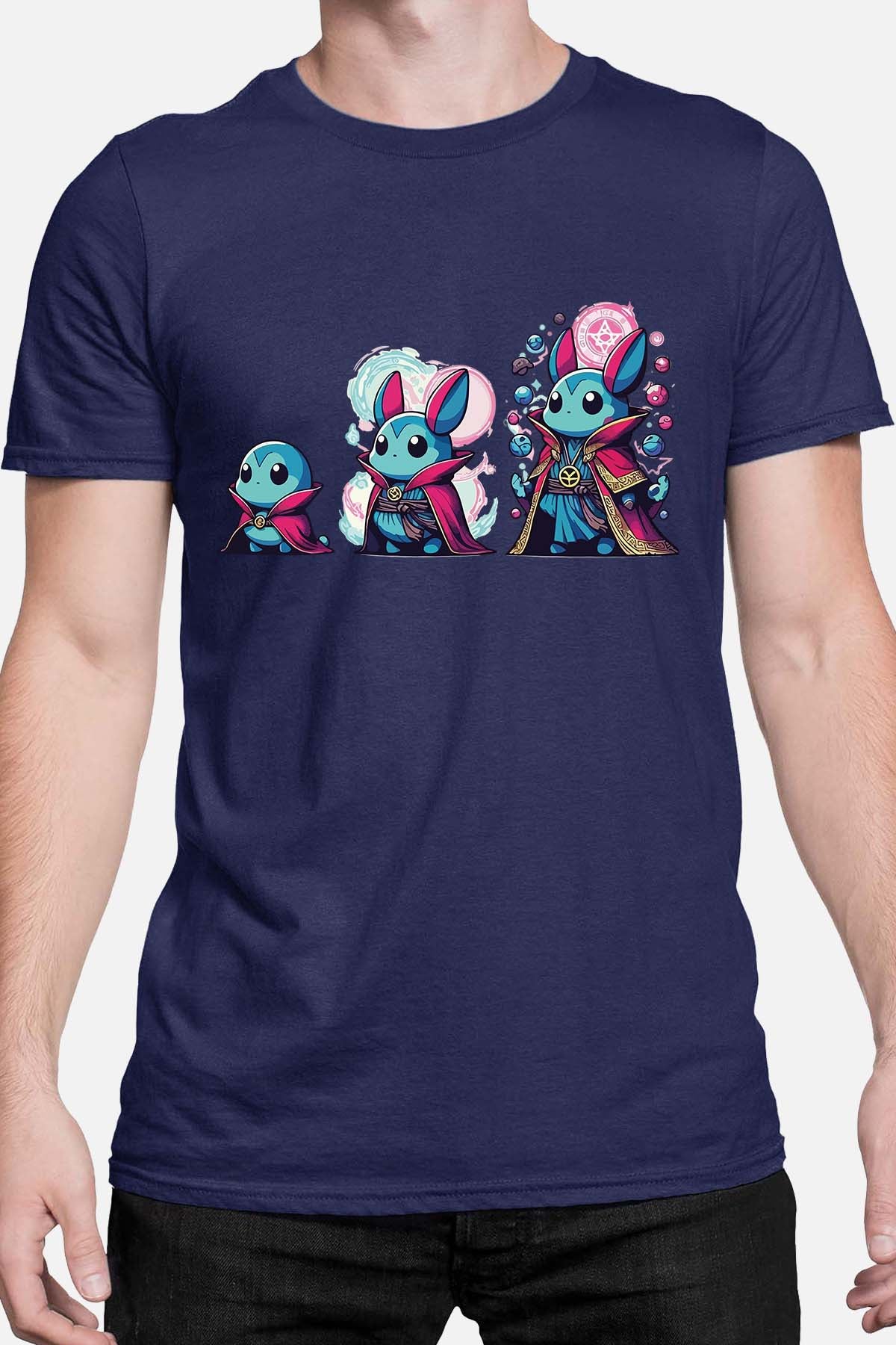 COULEUR:Marine|T-shirt Homme | Strange Poke Marine
