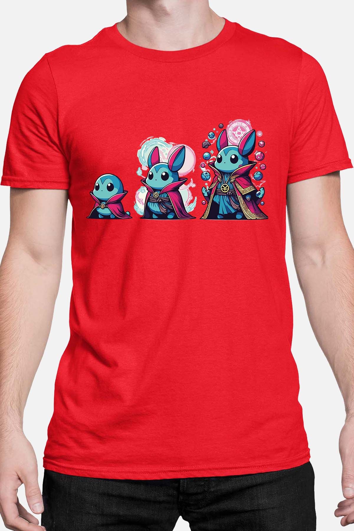 COULEUR:Rouge|T-shirt Homme | Strange Poke Rouge