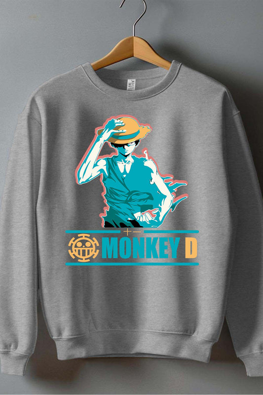 COULEUR:Gris|Sweat Col Rond Garçon | Straw Hat Gris