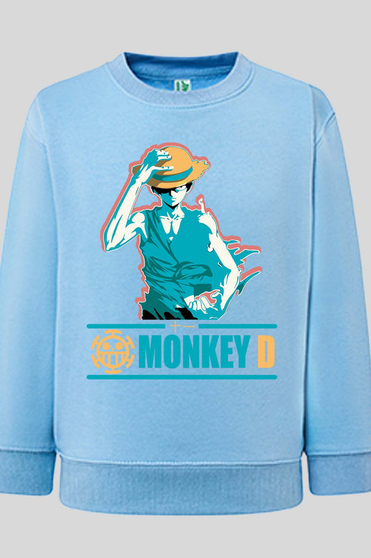 COULEUR:Bleu Ciel|Sweat Col Rond Homme | Straw Hat Bleu Ciel