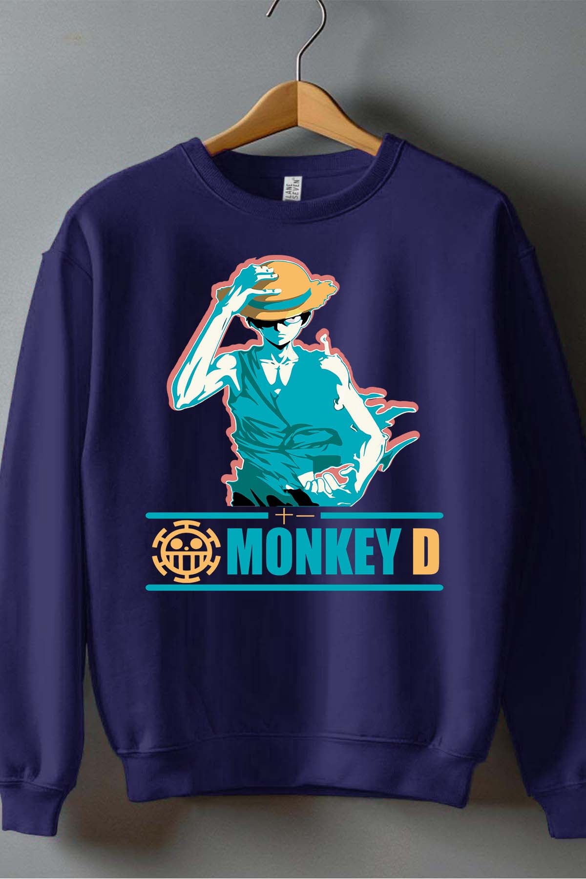 COULEUR:Marine|Sweat Col Rond Homme | Straw Hat Marine