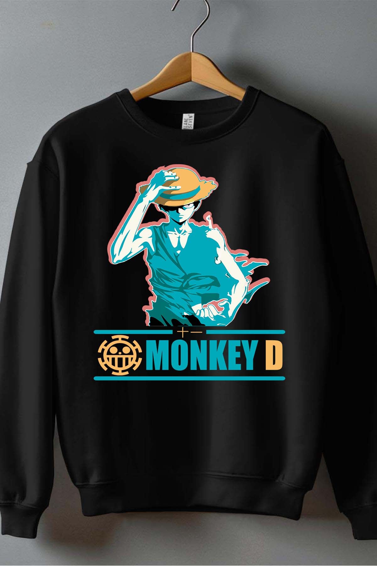 COULEUR:Noir|Sweat Col Rond Homme | Straw Hat Noir