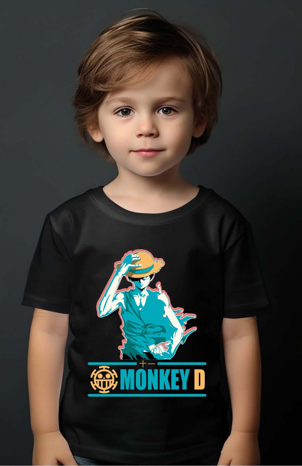 COULEUR:Noir|T-shirt Garçon | Straw Hat Noir