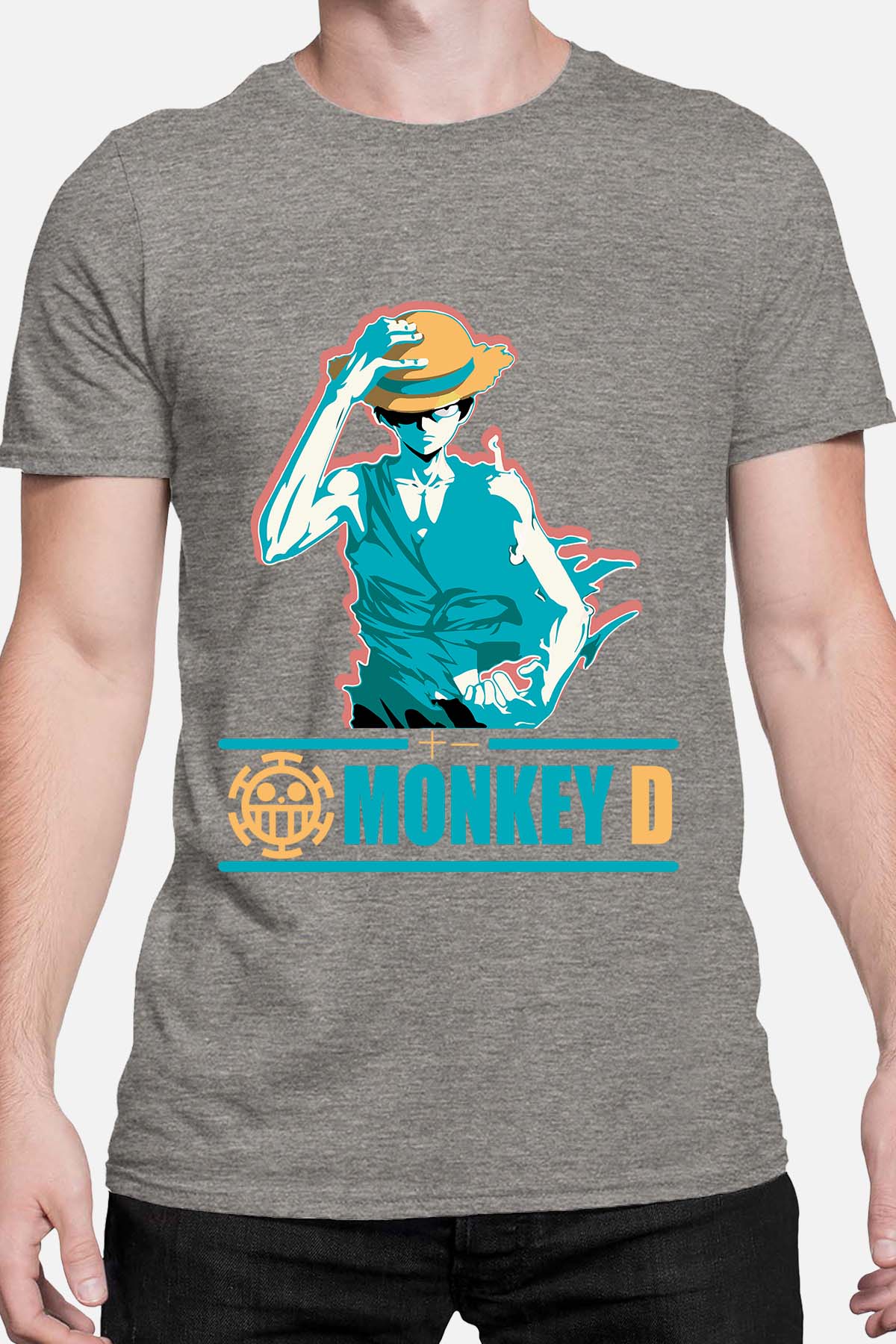 COULEUR:Gris|T-shirt Homme | Straw Hat Gris