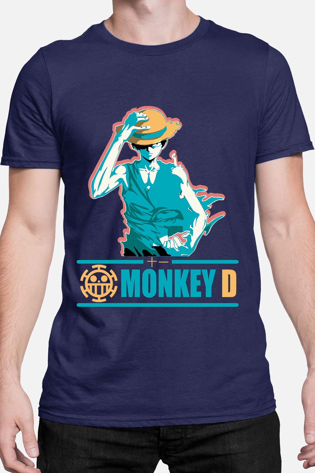 COULEUR:Marine|T-shirt Homme | Straw Hat Marine