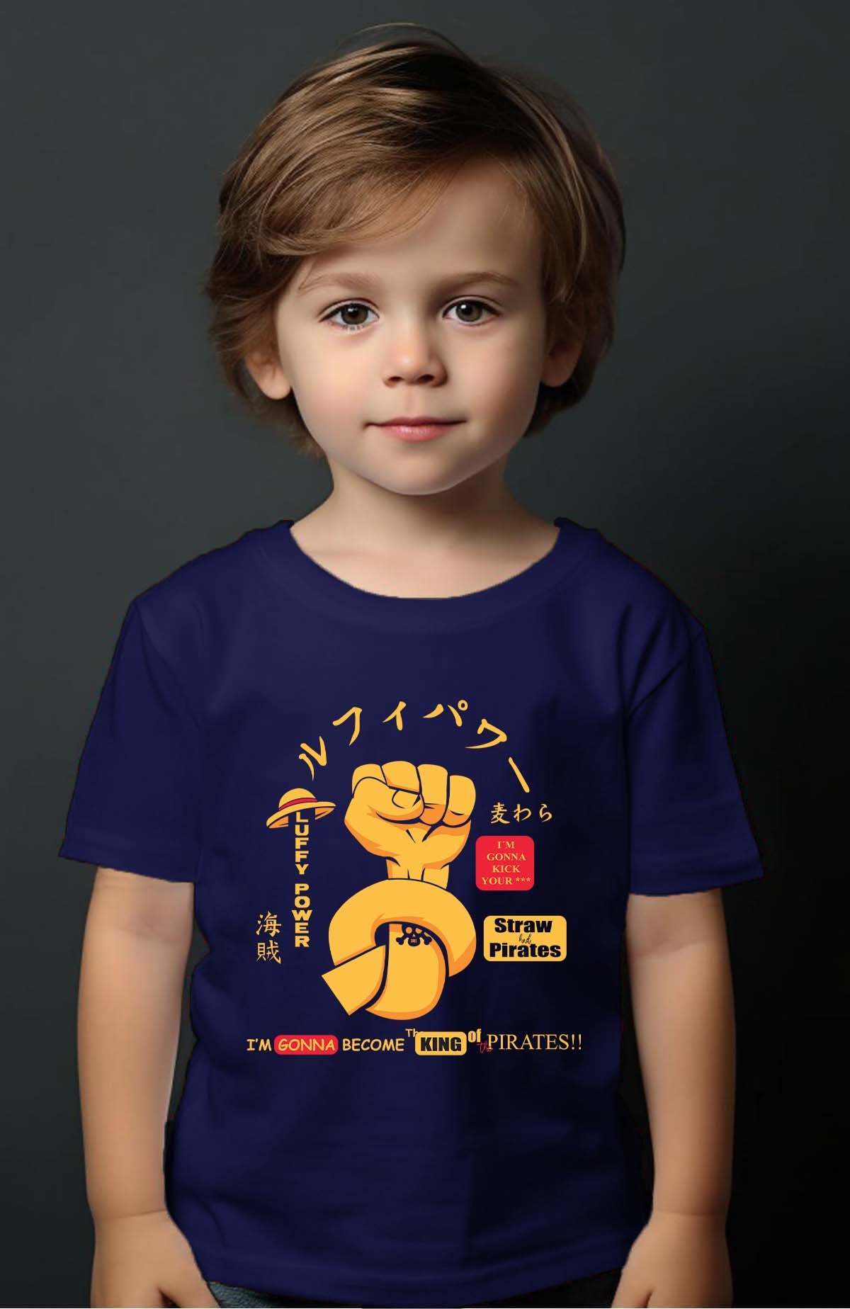 COULEUR:Marine|T-shirt Garçon | Straw Pirates Marine