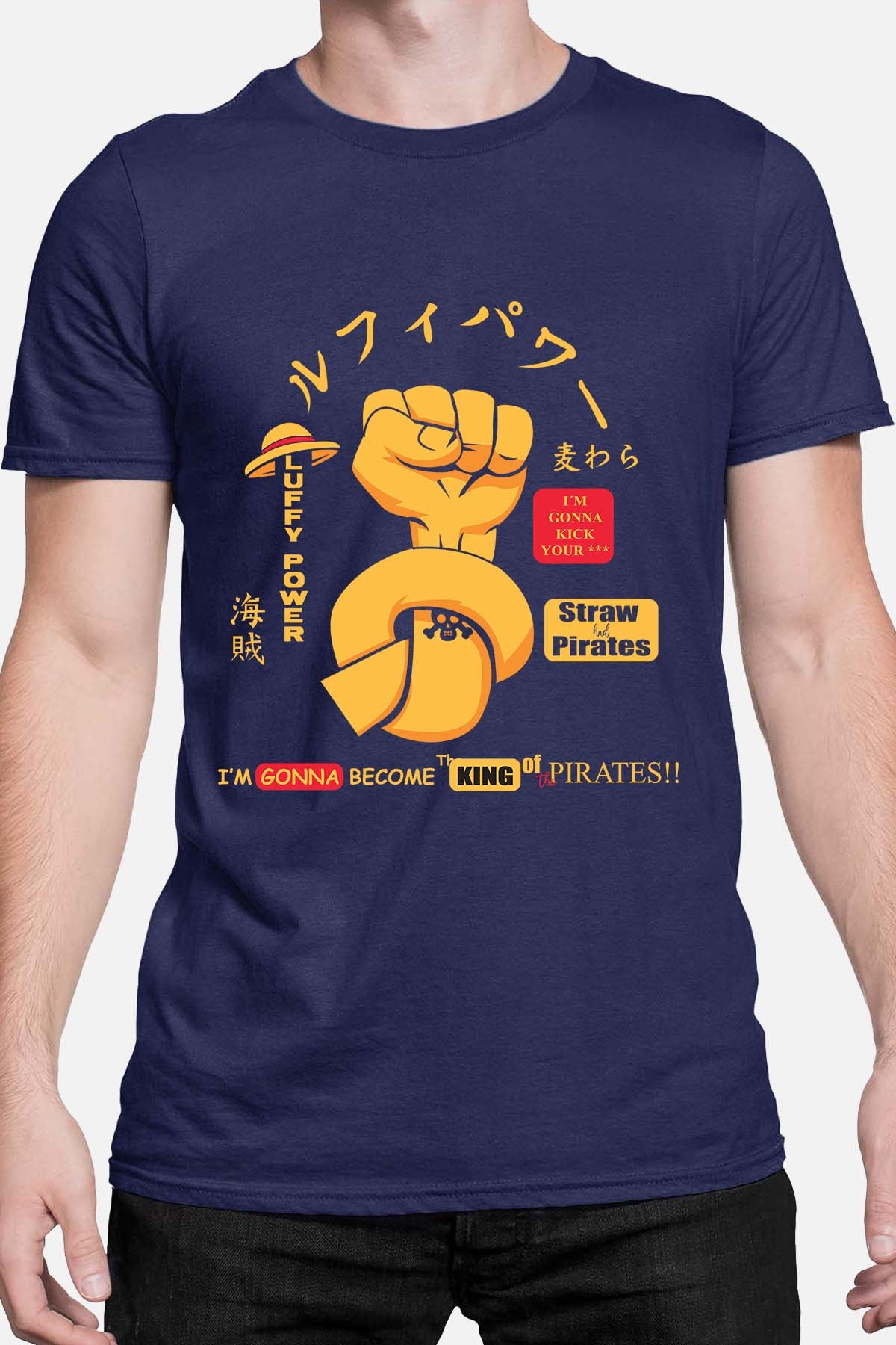 COULEUR:Marine|T-shirt Homme | Straw Pirates Marine