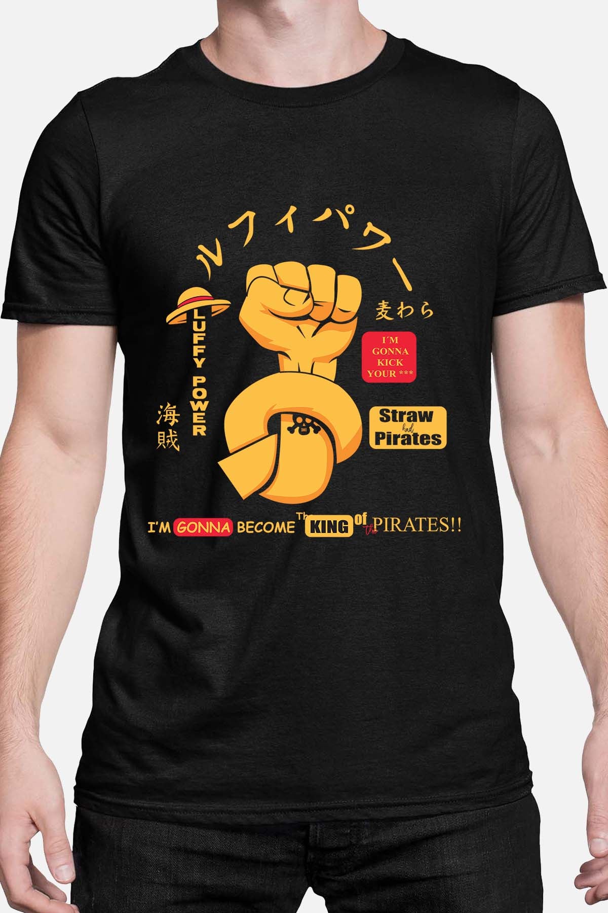 COULEUR:Noir|T-shirt Homme | Straw Pirates Noir