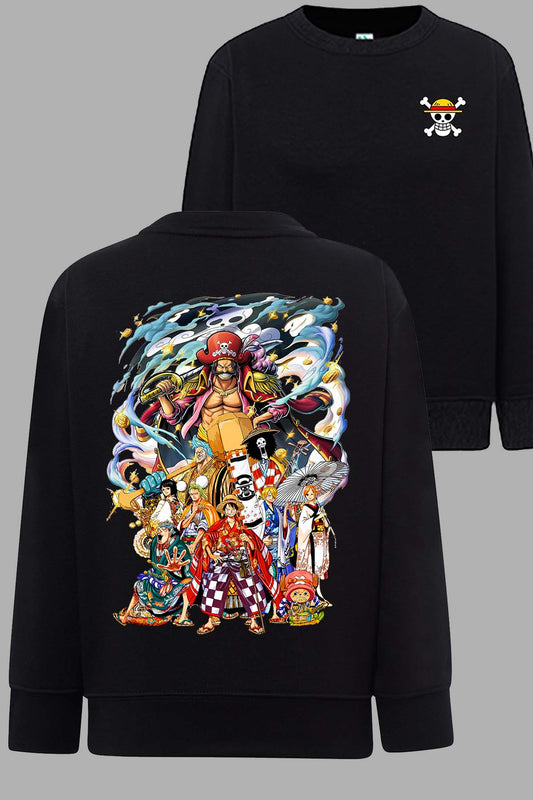 COULEUR:Noir|Sweat Col Rond Garçon | Team captain Noir