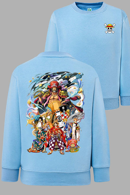 COULEUR:Bleu Ciel|Sweat Col Rond Homme | Team captain Bleu Ciel