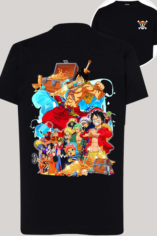 COULEUR:Noir|T-shirt Garçon | Team luffy 02 Noir