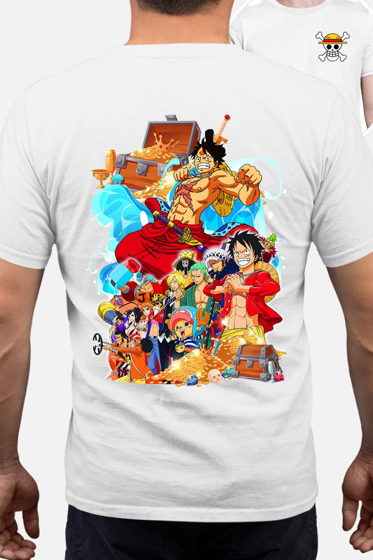 COULEUR:Blanc|T-shirt Homme | Team luffy 02 Blanc