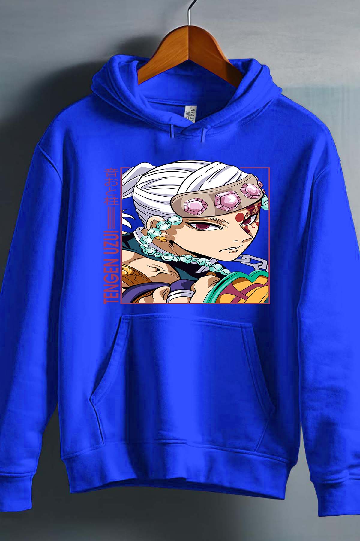 COULEUR:Bleu Roi|Sweat Capuche Garçon | TengenUzui 01 Bleu Roi