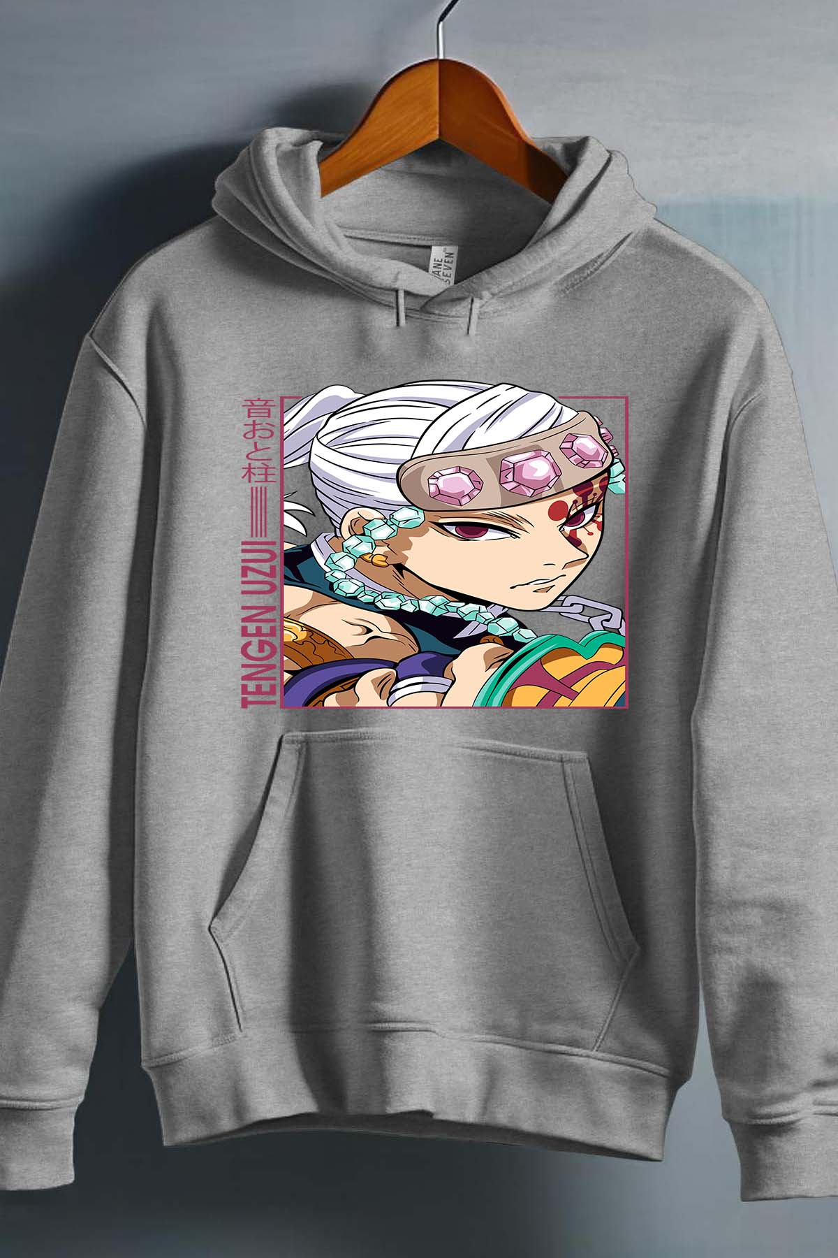 COULEUR:Gris|Sweat Capuche Garçon | TengenUzui 01 Gris