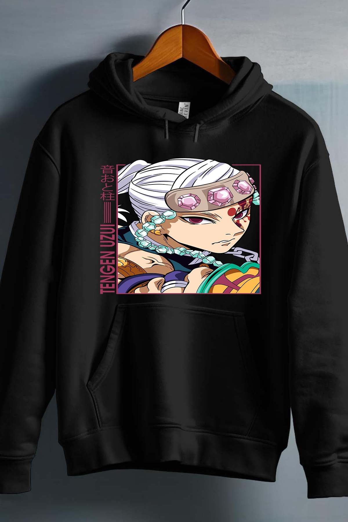 COULEUR:Noir|Sweat Capuche Garçon | TengenUzui 01 Noir