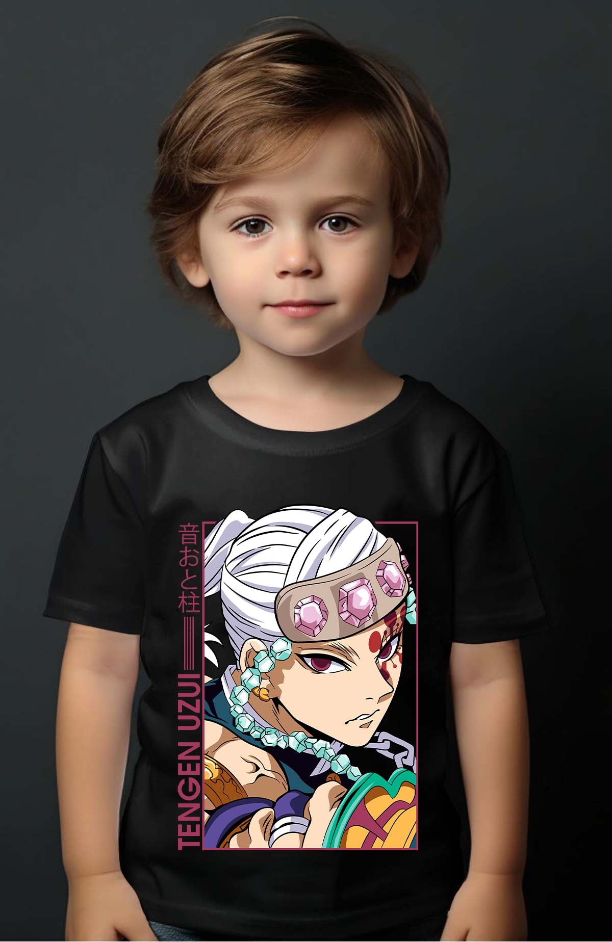 COULEUR:Noir|T-shirt Garçon | TengenUzui 01 Noir