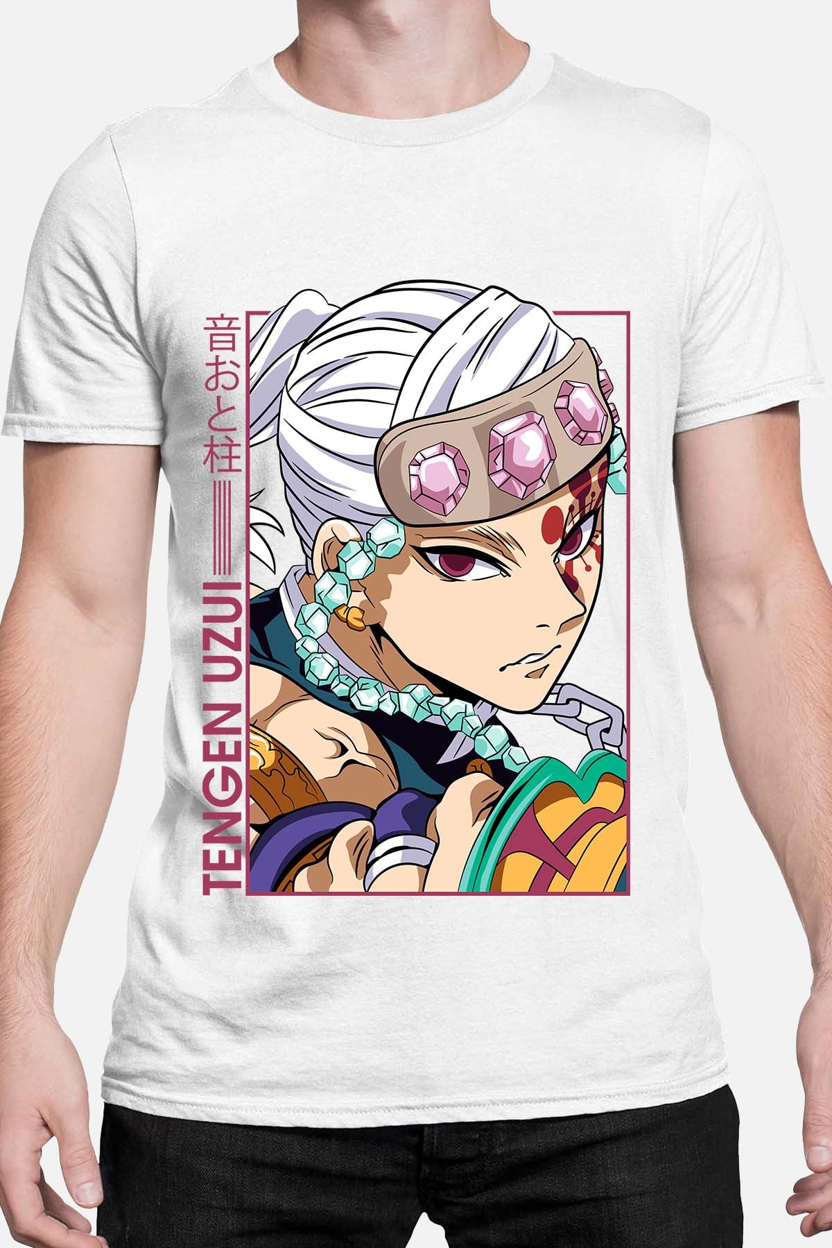 COULEUR:Blanc|T-shirt Homme | TengenUzui 01 Blanc