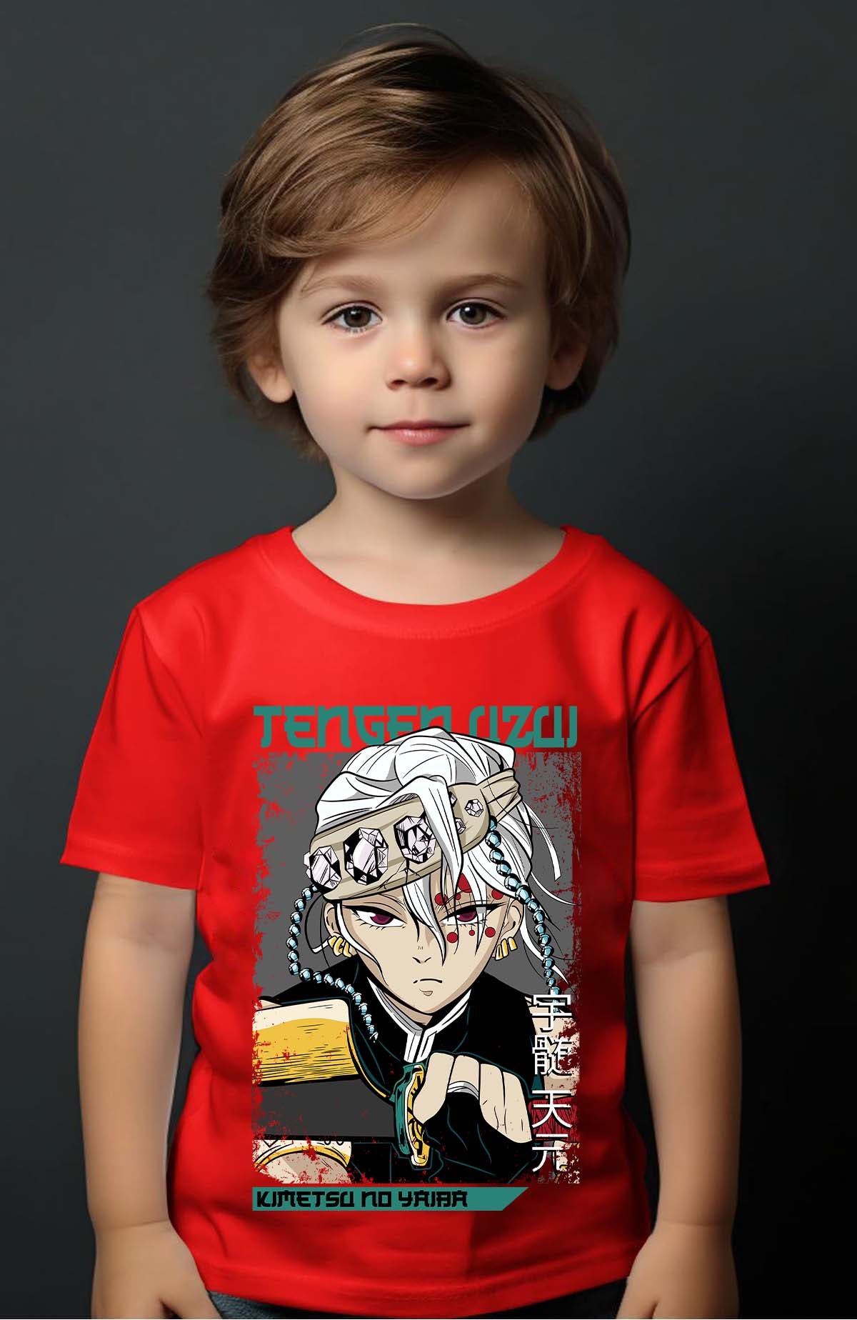 COULEUR:Rouge|T-shirt Garçon | TengenUzui 02 Rouge