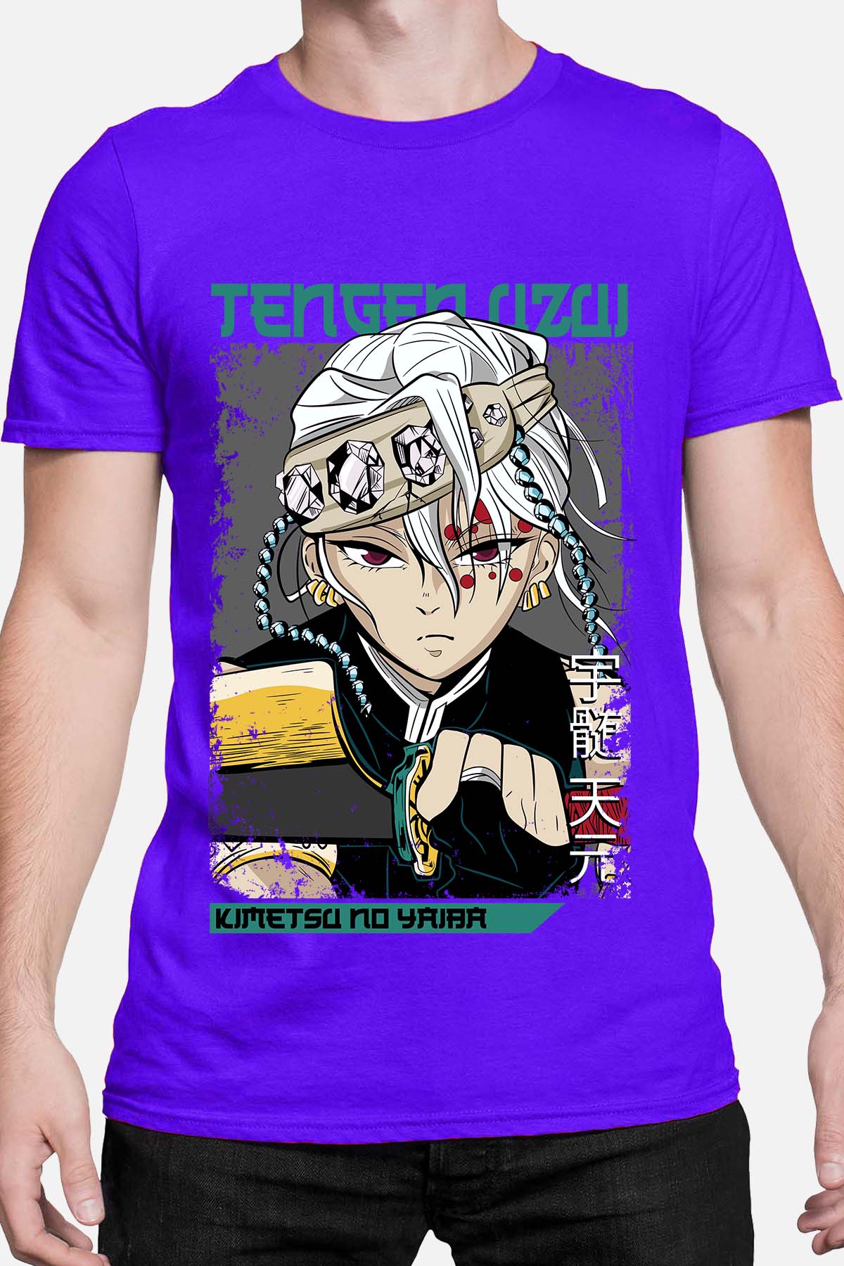 COULEUR:Bleu Roi|T-shirt Homme | TengenUzui 02 Bleu Roi
