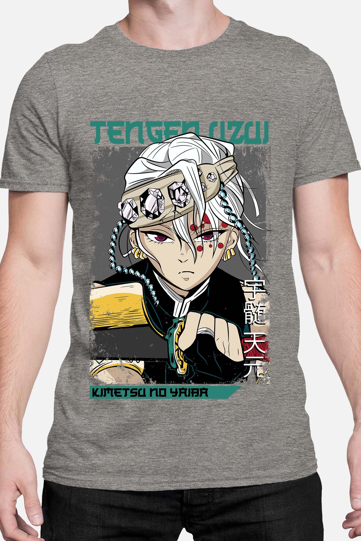 COULEUR:Gris|T-shirt Homme | TengenUzui 02 Gris