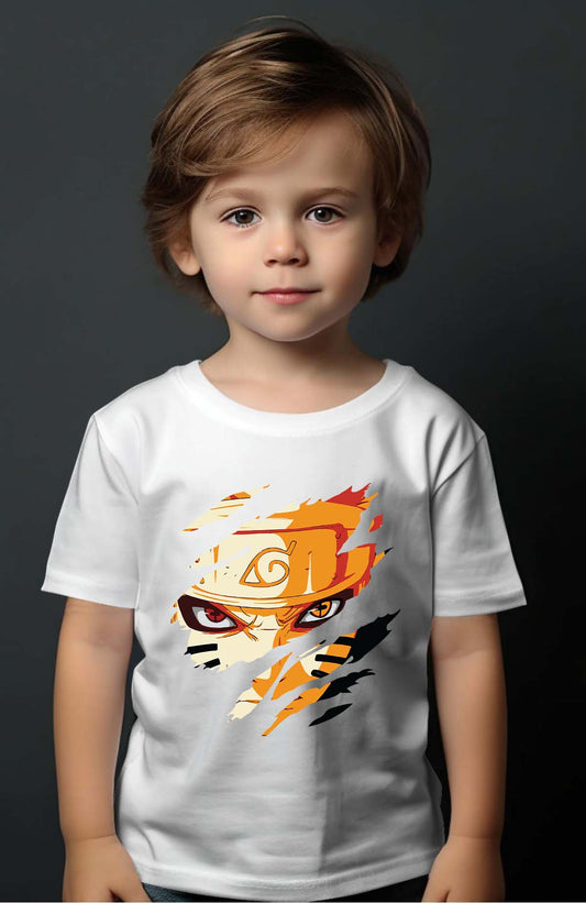 COULEUR:Blanc|T-shirt Garçon | Tête déchiré Blanc