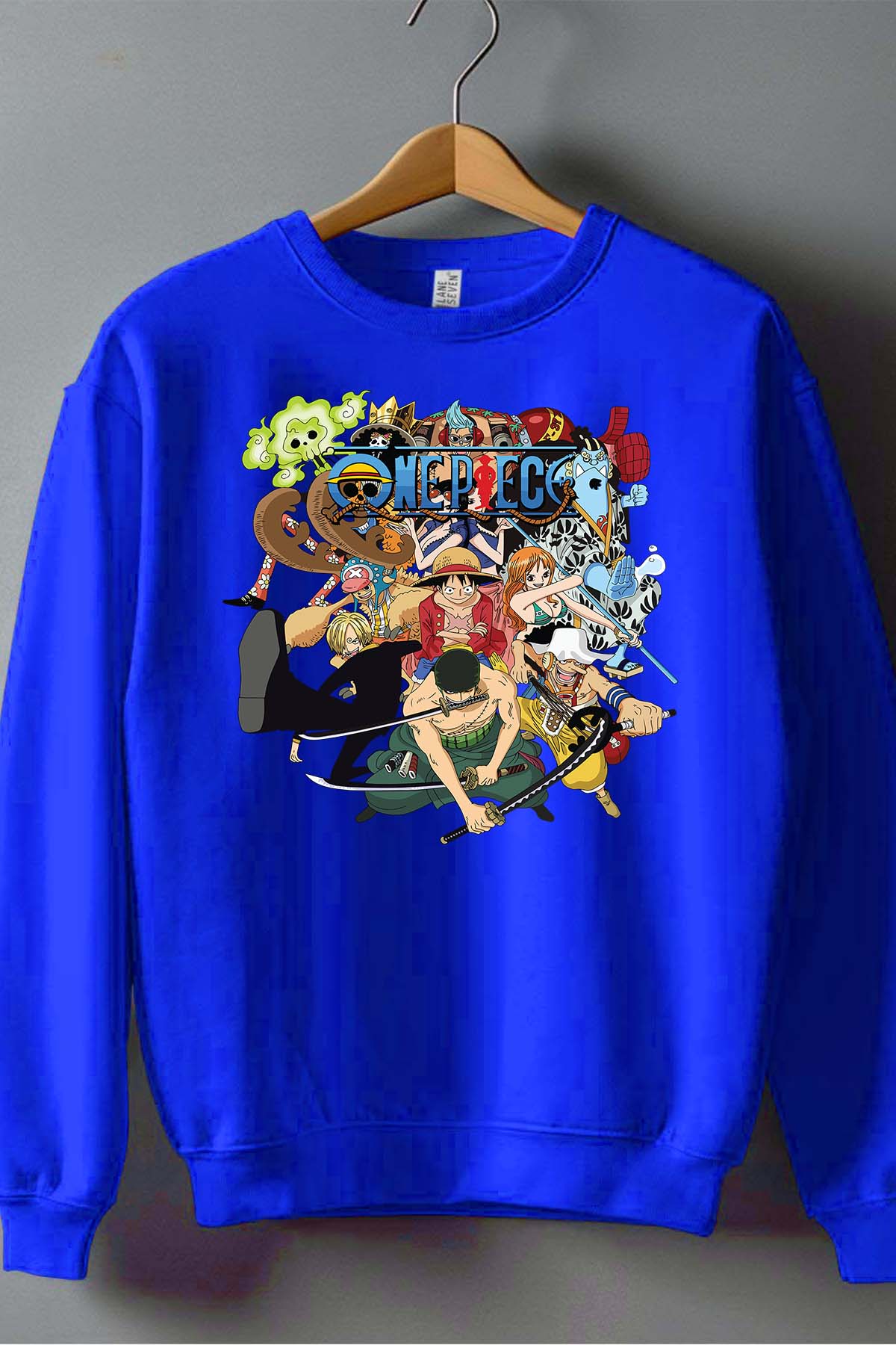 COULEUR:Bleu Roi|Sweat Col Rond Homme | Ultimate One P Bleu Roi