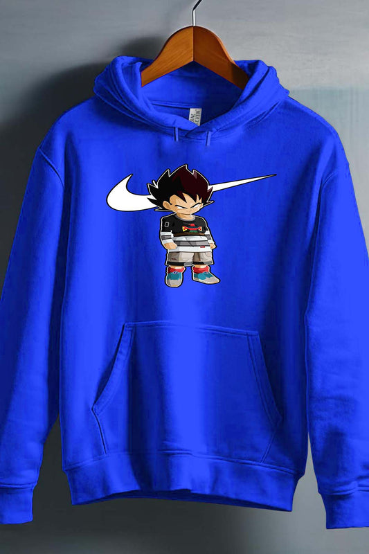 COULEUR:Bleu Roi|Sweat Capuche Homme | Vegeta Virgule Bleu Roi