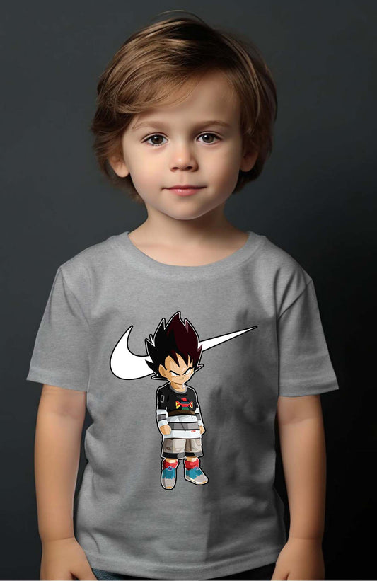 COULEUR:Gris|T-shirt Garçon | Vegeta Virgule Gris