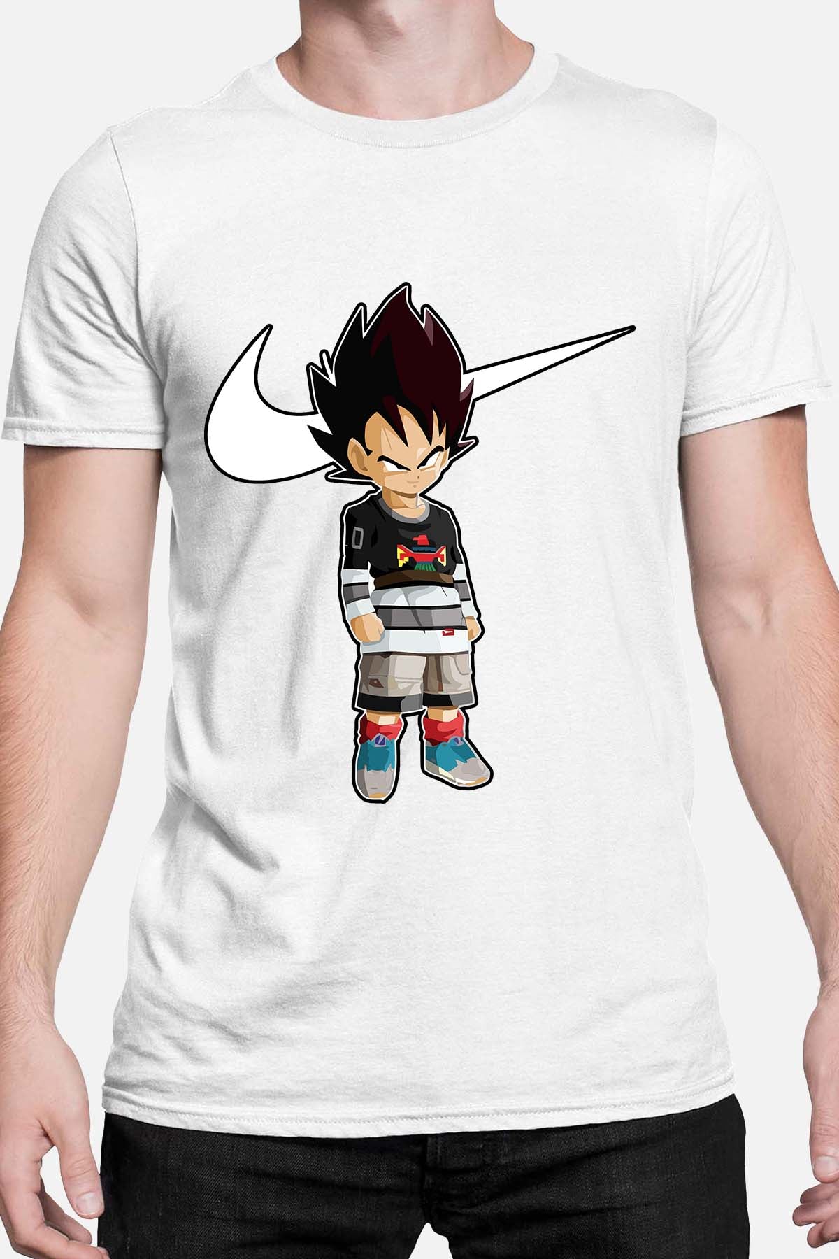COULEUR:Blanc|T-shirt Homme | Vegeta Virgule Blanc