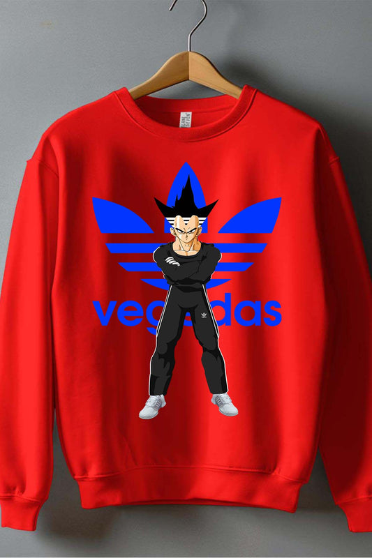 COULEUR:Rouge|Sweat Col Rond Garçon | Vegeta adidas Rouge