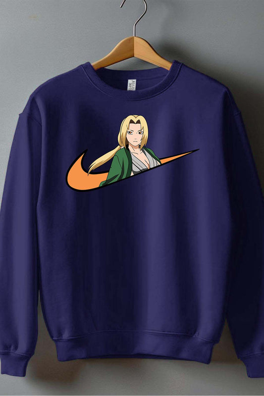COULEUR:Marine|Sweat Col Rond Homme | Vigule fille Naruto Marine