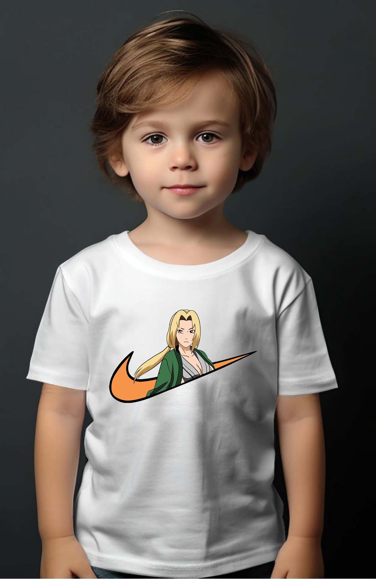 COULEUR:Blanc|T-shirt Garçon | Vigule fille Naruto Blanc