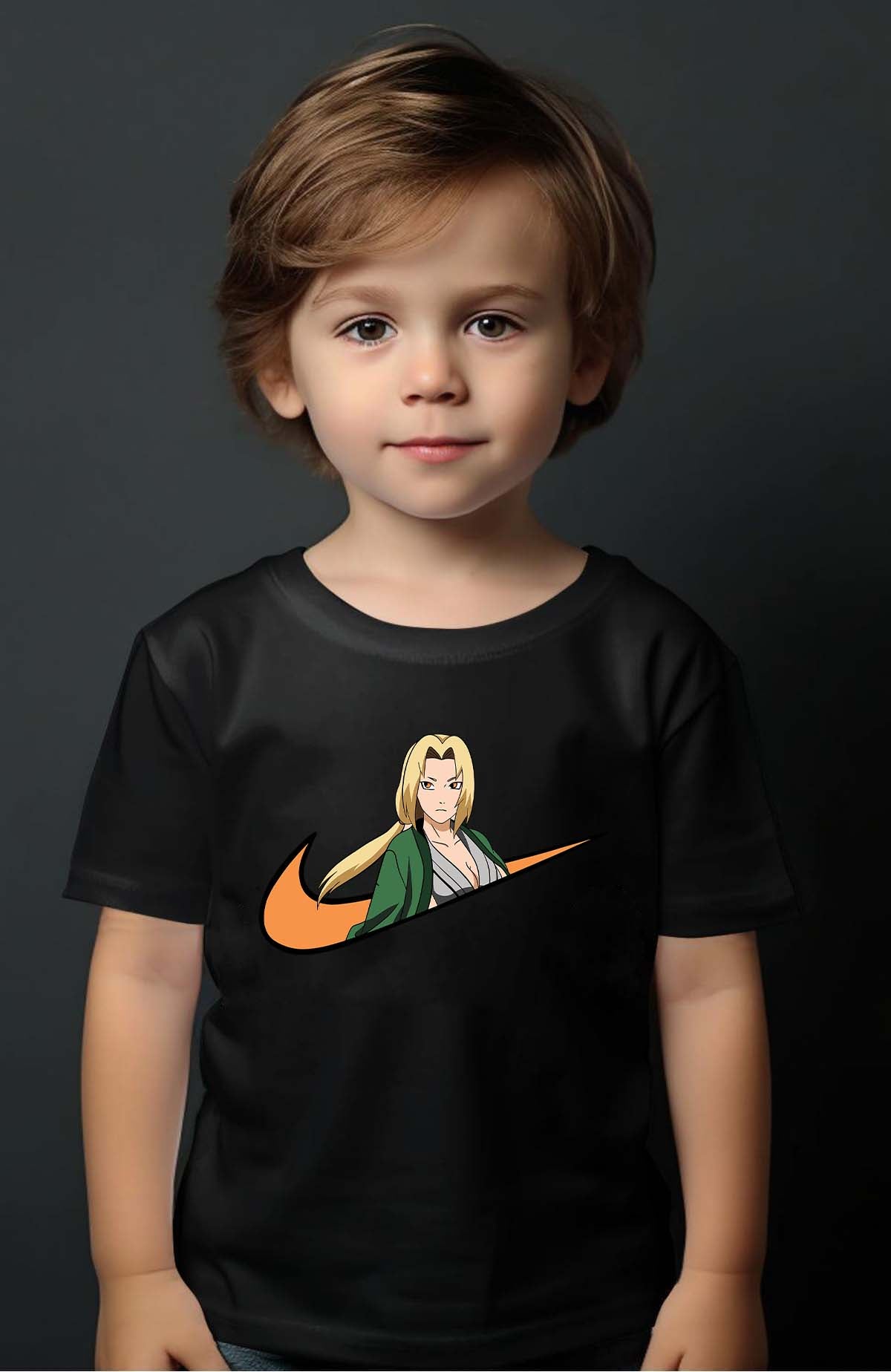 COULEUR:Noir|T-shirt Garçon | Vigule fille Naruto Noir