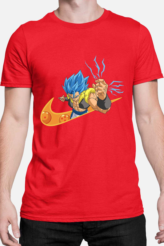 COULEUR:Rouge|T-shirt Homme | Virgule Boule Gogeta Blue Rouge