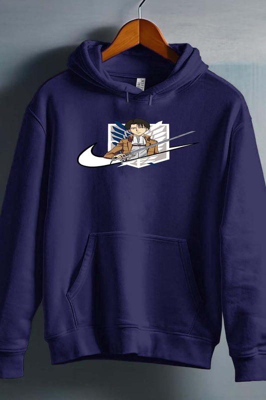 COULEUR:Marine|Sweat Capuche Homme | Virgule Titan Levi Marine