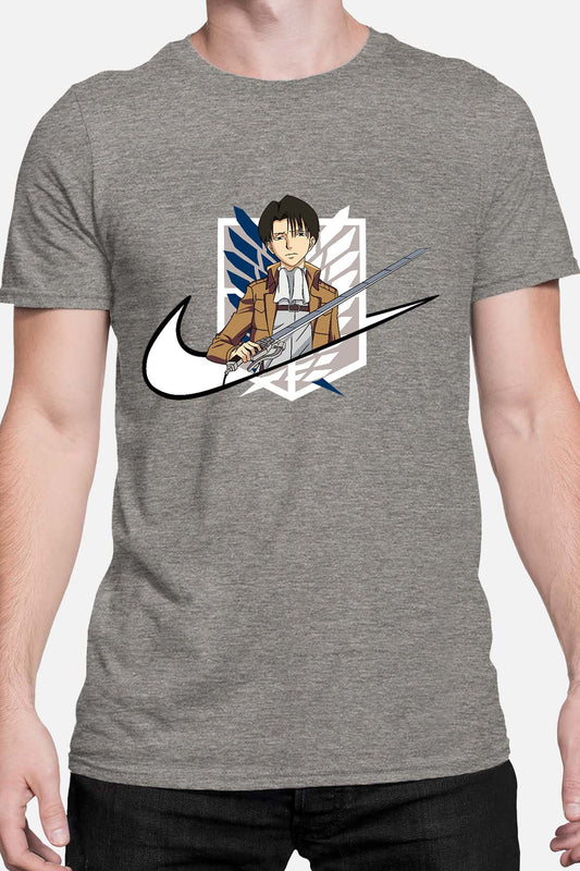 COULEUR:Gris|T-shirt Homme | Virgule Titan Levi Gris