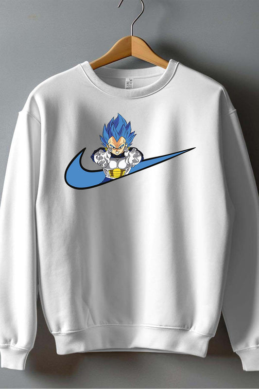 COULEUR:Blanc|Sweat Col Rond Garçon | Virgule vegeta 210 Blanc