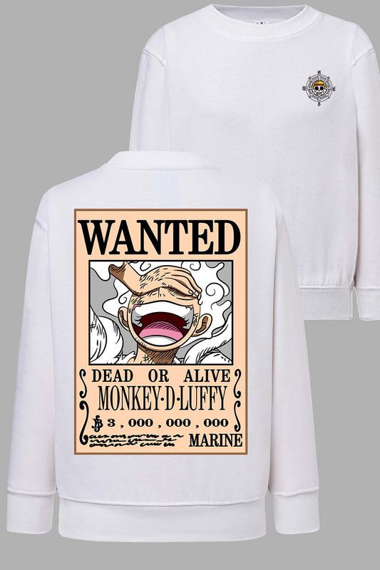 COULEUR:Blanc|Sweat Col Rond Homme | Wanted LUFFY GEAR Blanc