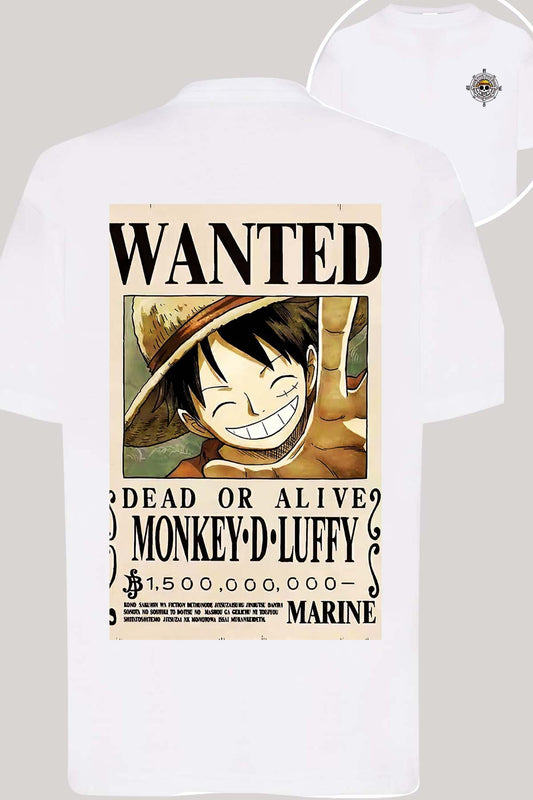 COULEUR:Blanc|T-shirt Garçon | Wanted Monkey D Blanc