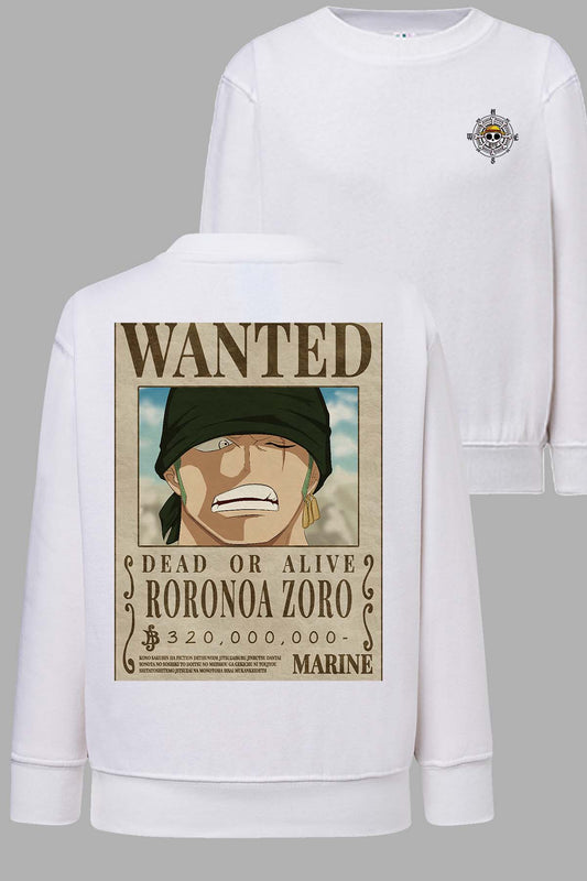 COULEUR:Blanc|Sweat Col Rond Garçon | Wanted Roro Roro Blanc