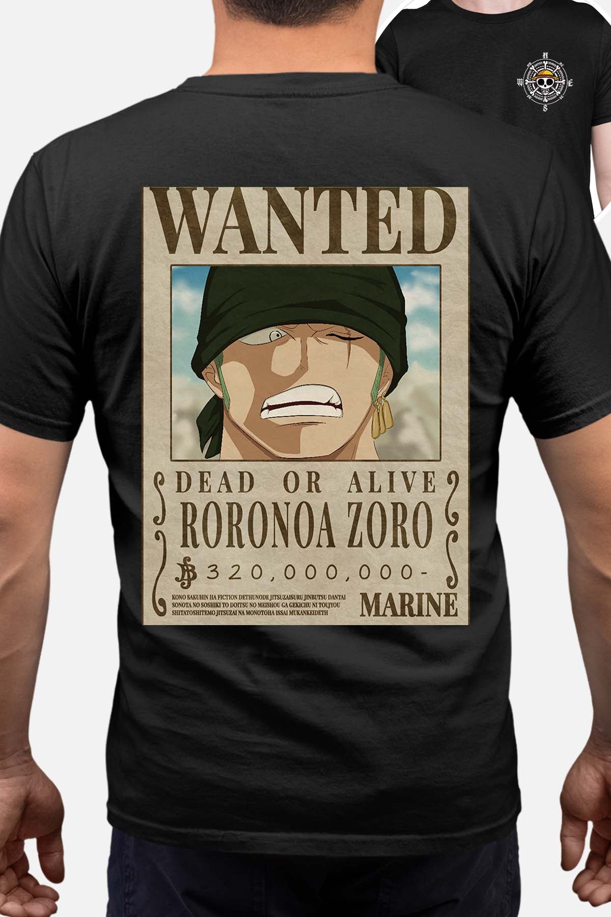COULEUR:Noir|T-shirt Homme | Wanted Roro Roro Noir