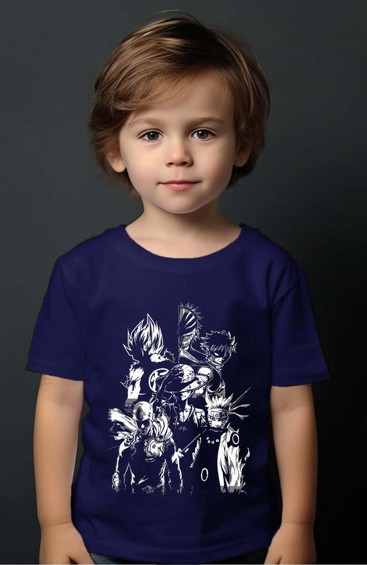 COULEUR:Marine|T-shirt Garçon | all hero manga Marine