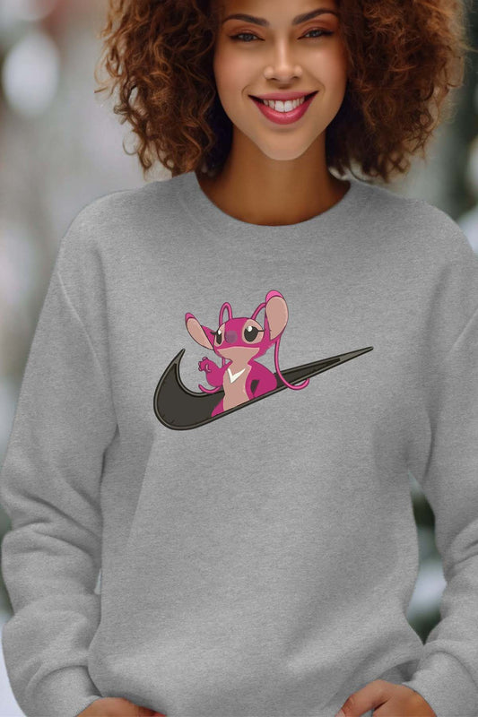 COULEUR:Gris|Sweat Col Rond Femme | angel nike Gris