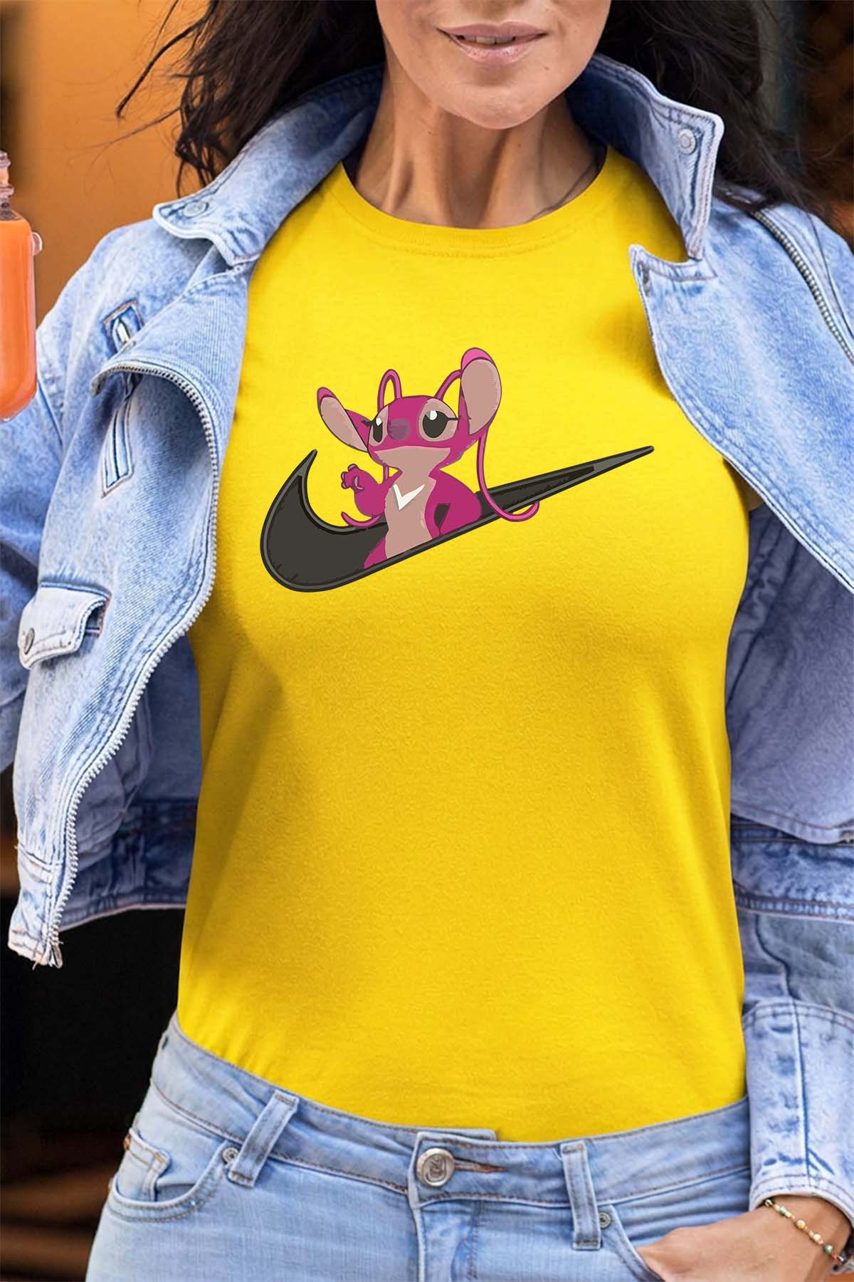 COULEUR:Jaune|T-shirt Femme | angel nike Jaune