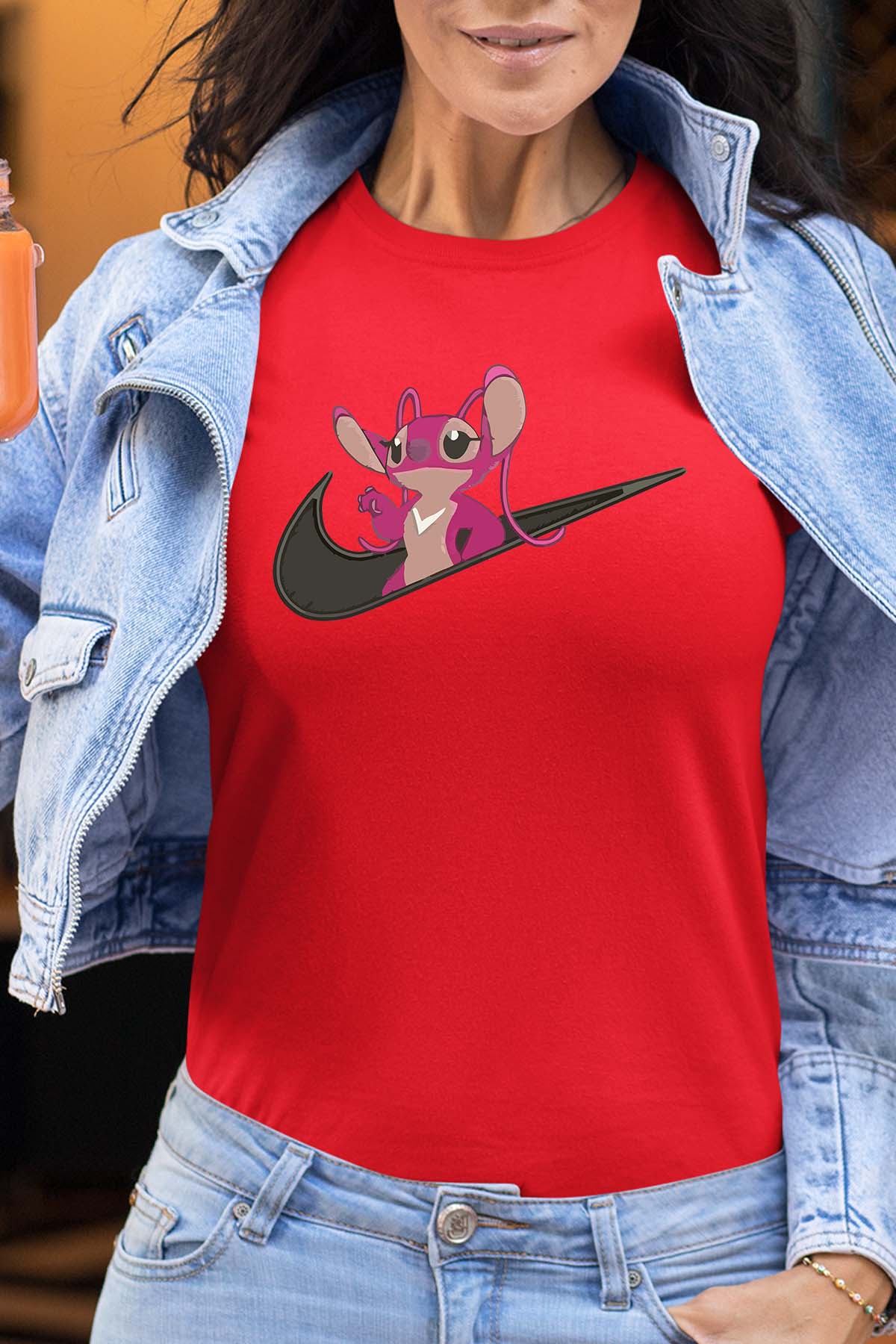 COULEUR:Rouge|T-shirt Femme | angel nike Rouge