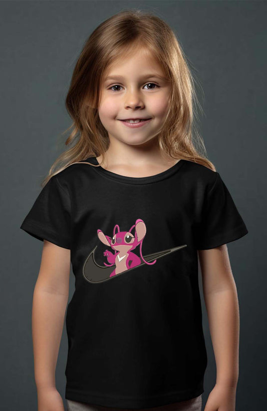 COULEUR:Noir|T-shirt Fille | angel nike Noir